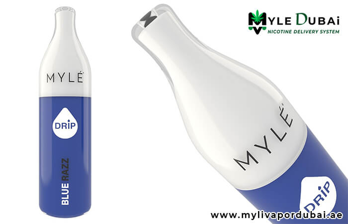 Myle Drip Blue Razz Disposable Device