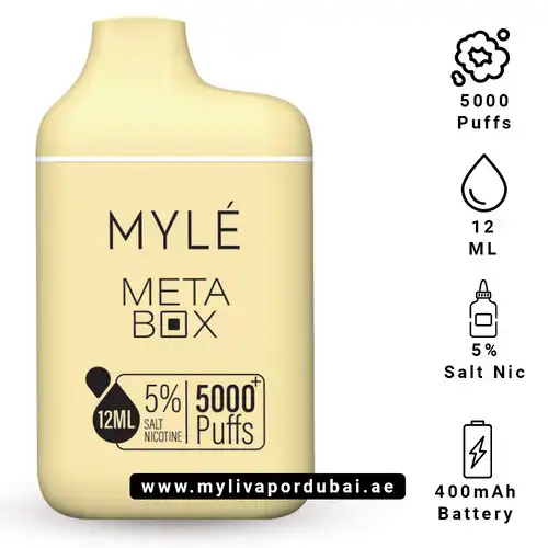 Myle Meta Box French Vanilla Disposable Device