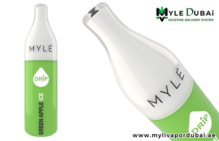 Myle Drip Green Apple Disposable Device