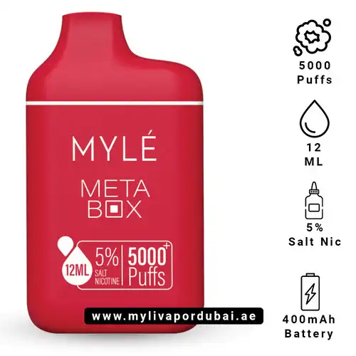 Myle Meta Box Red Apple 20MG Disposable Device